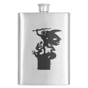 Saint Michael und Dragon Flachmann