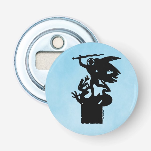 Saint Michael und Dragon Flaschenöffner (Vorderseite)