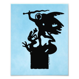 Saint Michael und Dragon Fotodruck