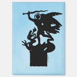 Saint Michael und Dragon Magnet