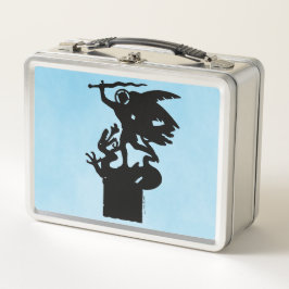 Saint Michael und Dragon Metall Brotdose