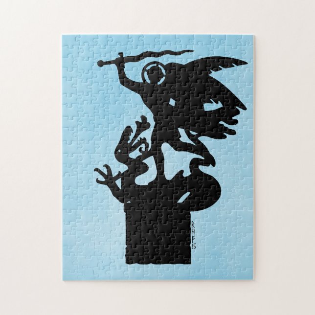 Saint Michael und Dragon Puzzle (Vertikal)