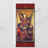 Saint Michael Vanguishing the Devil, Red ruby