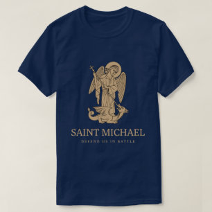 Saint Michael verteidigen uns im Kampf T-Shirt