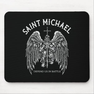 Saint Michael verteidigt uns im Kampf Mousepad