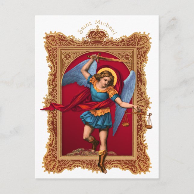 Saint Michael, Verteiend Us Postkarte (Vorderseite)
