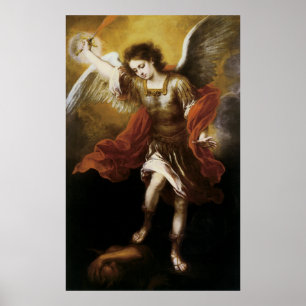 Saint Michael von Murillo Poster