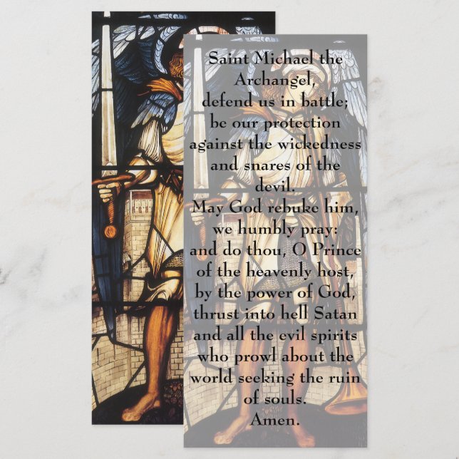 Saint Michael von Sir Edward Coley Burne-Jones (Vorne/Hinten)