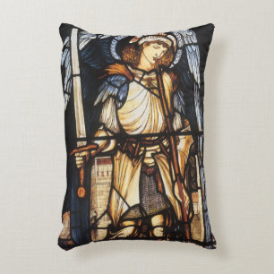 Saint Michael von Sir Edward Coley Burne-Jones Dekokissen