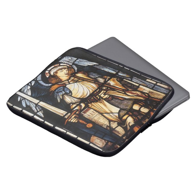 Saint Michael von Sir Edward Coley Burne-Jones Laptopschutzhülle (Vorne Oben)