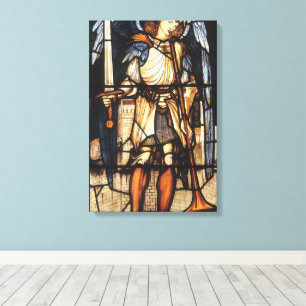 Saint Michael von Sir Edward Coley Burne-Jones Leinwanddruck