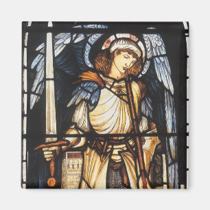 Saint Michael von Sir Edward Coley Burne-Jones Magnet