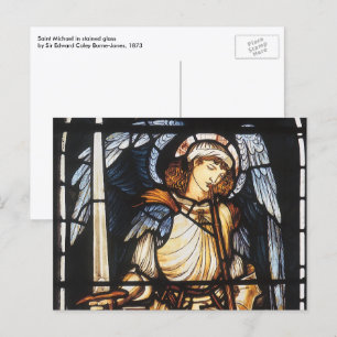 Saint Michael von Sir Edward Coley Burne-Jones Postkarte
