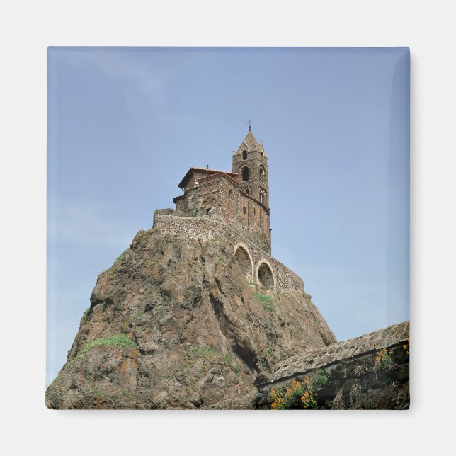 Saint Michel d'Aiguilhe (Foto) Magnet (Vorne)
