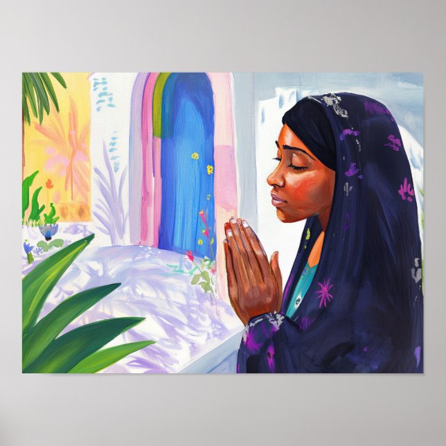 Saint Monica, eine Mutter, die betete Poster (Vorne)