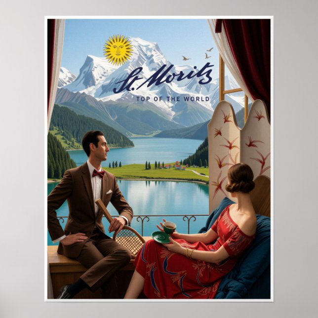 Saint Moritz Plakat  (Vorne)