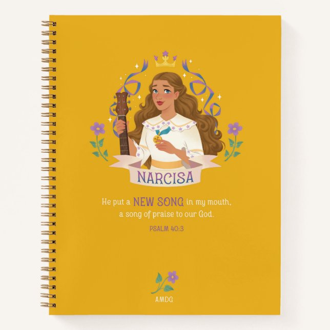 Saint Narcisa de Jesús Spiral Notebook Notizbuch (Vorderseite)