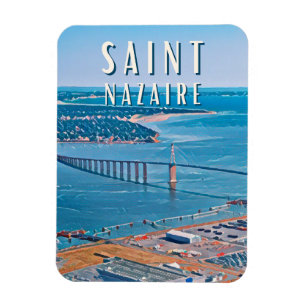 Saint Nazaire Foto Vintage Magnet