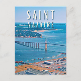 Saint Nazaire Foto Vintage Postkarte