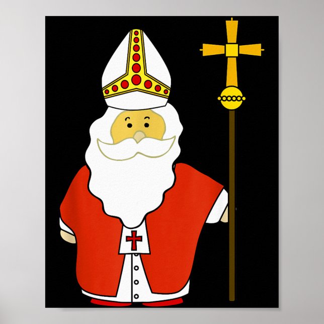 Saint Nicholas Santa Claus Patron Of Christmas  Poster (Vorne)