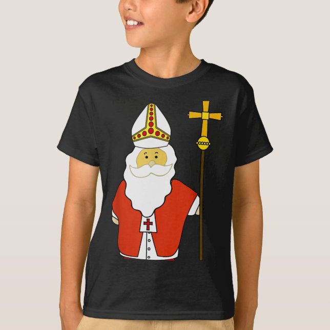 Saint Nicholas Santa Claus Patron Of Christmas  T-Shirt (Vorderseite)