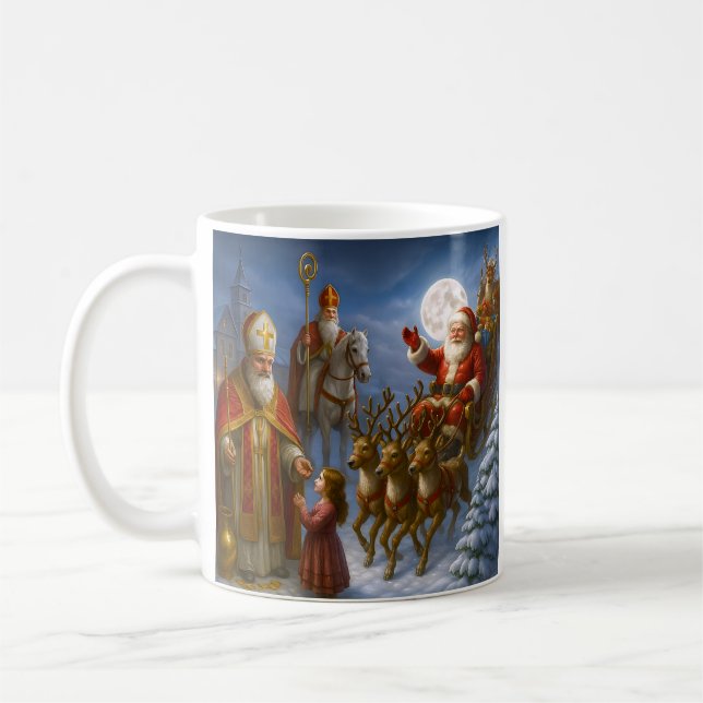 Saint Nicholas Santa Kaffeetasse (Links)