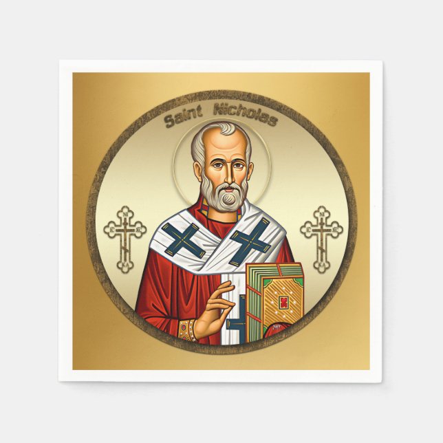 Saint Nicholas Serviette (Vorderseite)