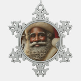 Saint-Nick Schneeflocken Zinn-Ornament