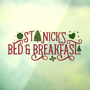 Saint-Nicks Weihnachtsgeschäft Fensteraufkleber