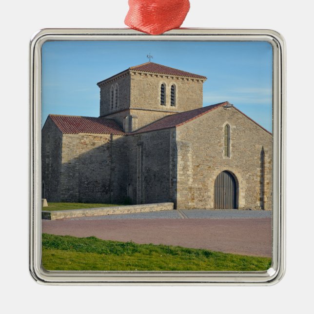 Saint Nicolas Priory at Les Sables d'Olonne Ornament Aus Metall (Vorne)