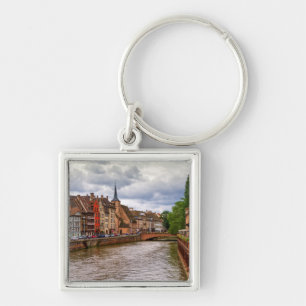 Saint Nicolasdock in Straßburg, Frankreich Schlüsselanhänger