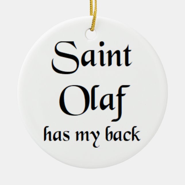 saint olaf keramik ornament (Vorne)
