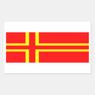 Saint-Olaf-Kreuz Rechteckiger Aufkleber