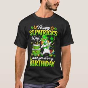 Saint Paddys Birthday Kleeblatt Lucky Happy St Pat T-Shirt