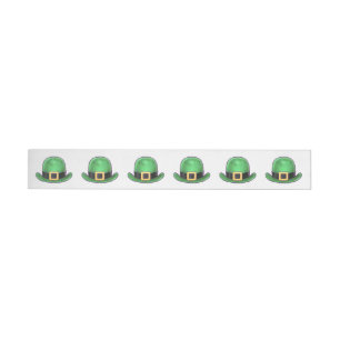 Saint Paddys Day Green Derby Hat Rundum-Adressaufkleber