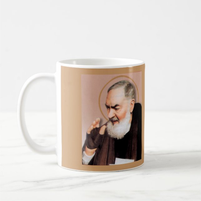 Saint Padre Pio, katholischer Mystiker Tasse (Links)