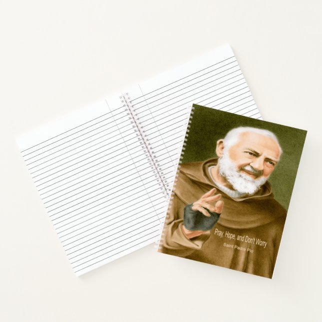 Saint Padre Pio Notizbuch (Innenseite)