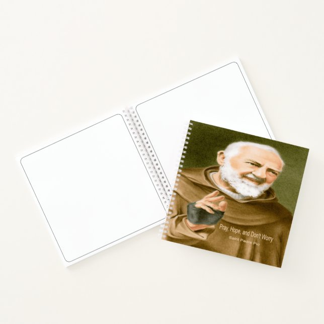 Saint Padre Pio Notizbuch (Innenseite)