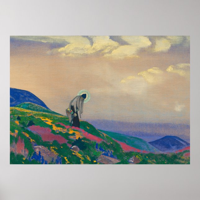 Saint Panteleimon the Healer von Nicholas Roerich Poster (Vorne)