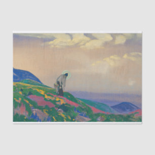 Saint Panteleimon the Healer von Nicholas Roerich Seidenpapier