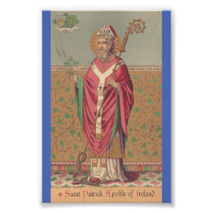 Saint Patrick Apostle von Irland Fotodruck
