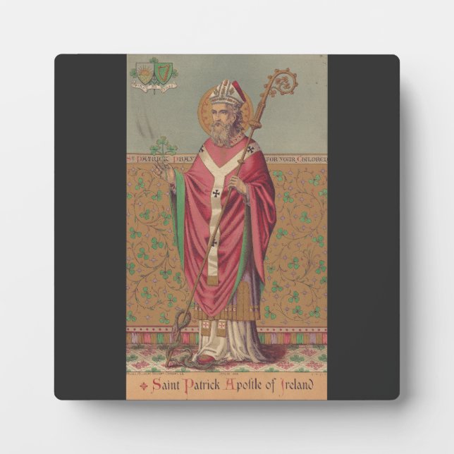 Saint Patrick Apostle von Irland Fotoplatte (Vorderseite)