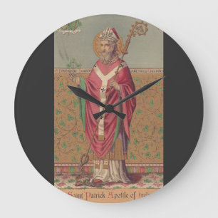Saint Patrick Apostle von Irland Große Wanduhr