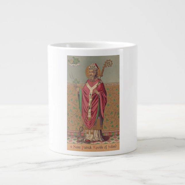 Saint Patrick Apostle von Irland Jumbo-Tasse (Vorderseite)
