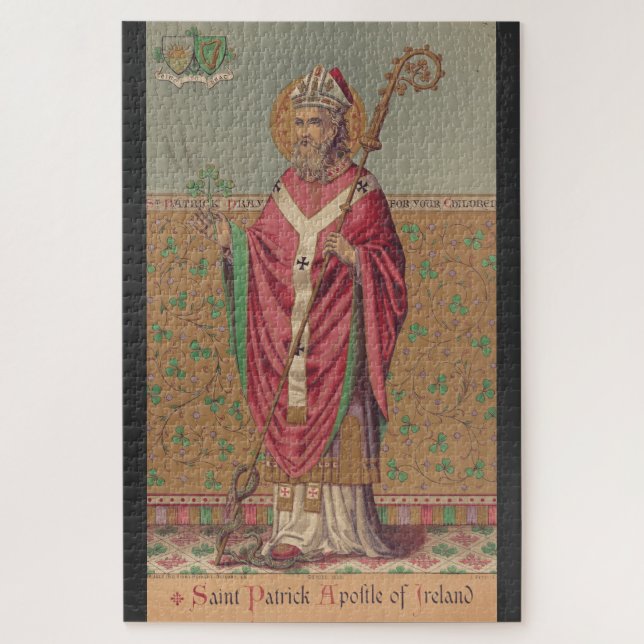Saint Patrick Apostle von Irland Puzzle (Vertikal)