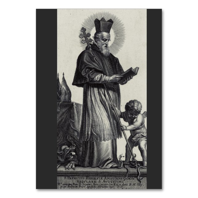 Saint Patrick Bishop und Confessor Tischnummer (Vorderseite)