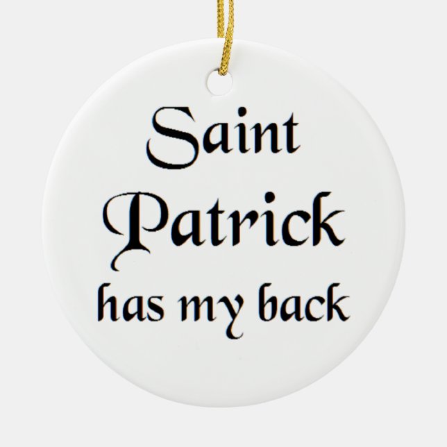 saint patrick coffee mug keramik ornament (Vorne)