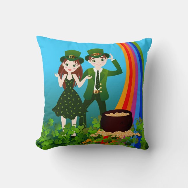 Saint Patrick Day Kids Party Kissen (Vorderseite)