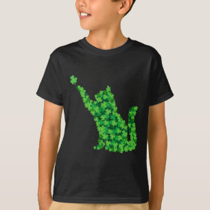 Saint Patrick Day Kleeblatt Cat Lucky St Patricks  T-Shirt