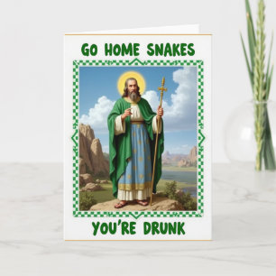 Saint Patrick Geh Nach Hause Lustige Karte